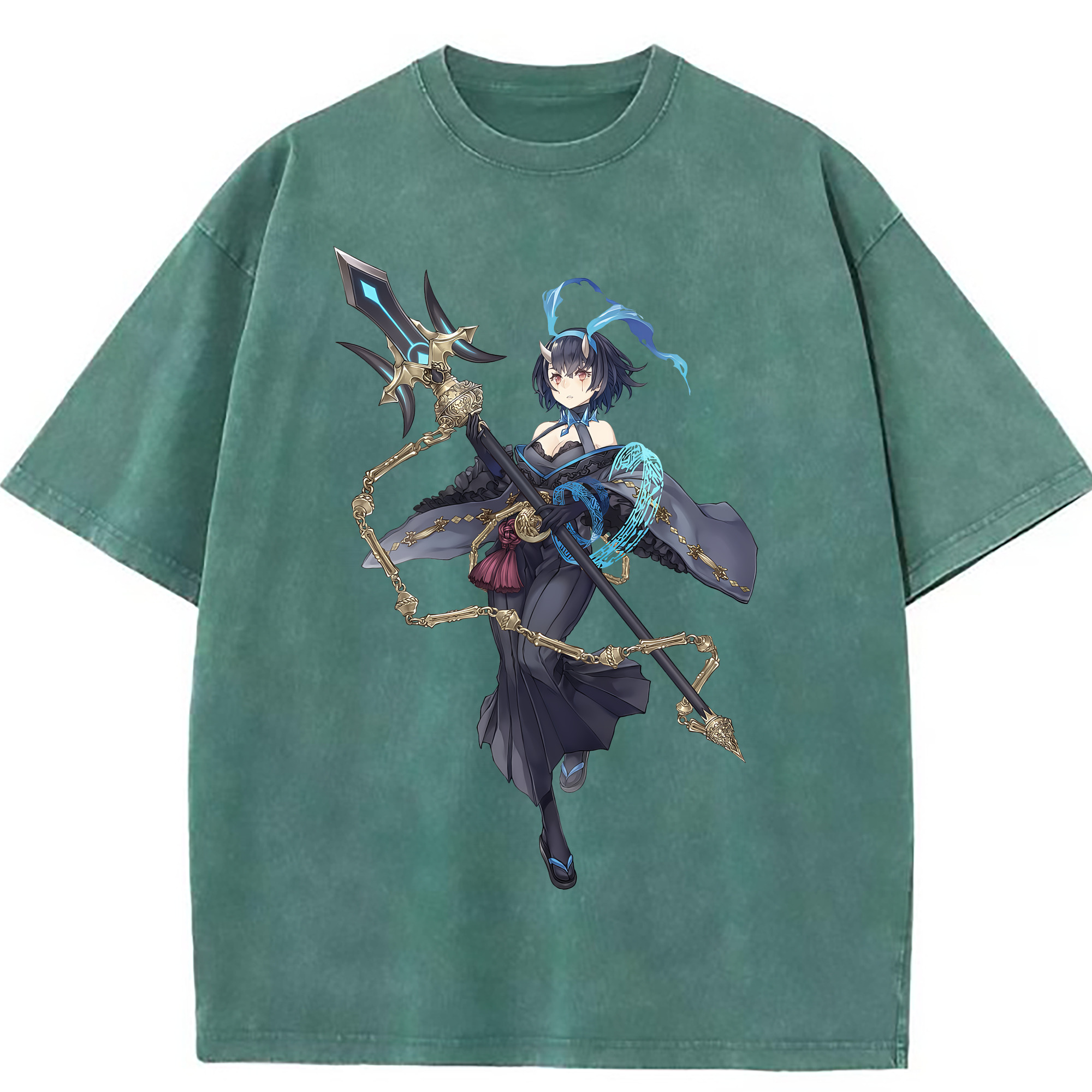 （画像用） 転スラ Regarding Reincarnated to Slime 綿100% ヴィンテージ風 半袖Tシャツ（フロントプリント）